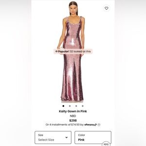 Pink Sequin Gown (NBD)